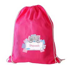 Personalised Me to You Bear Pink Drawstring Bag Image Preview